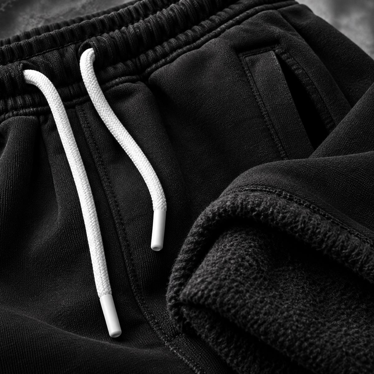 Dapper Trust The Process Men Oversized Joggers – Black