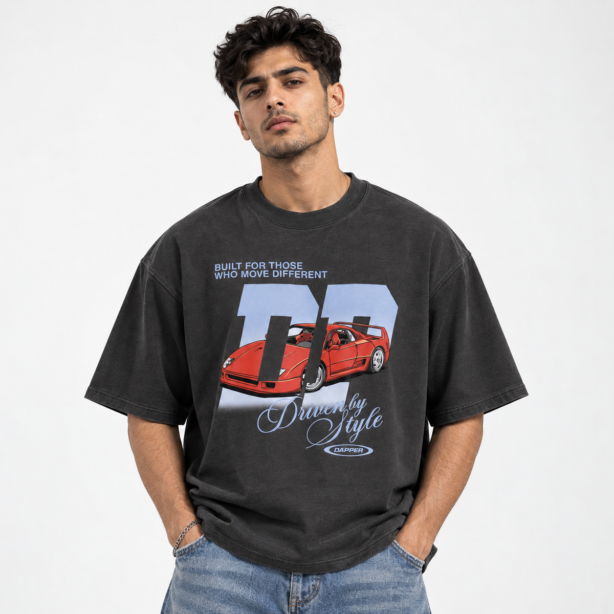 Boxy Oversized T-Shirt Car Racer