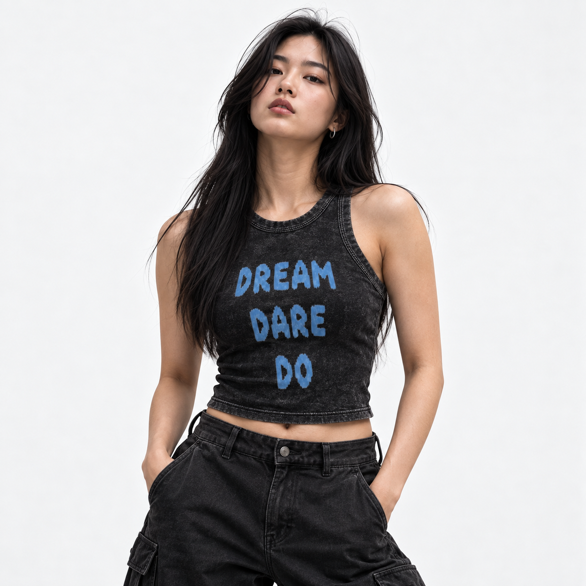 Snow Washed Women Tank Top
