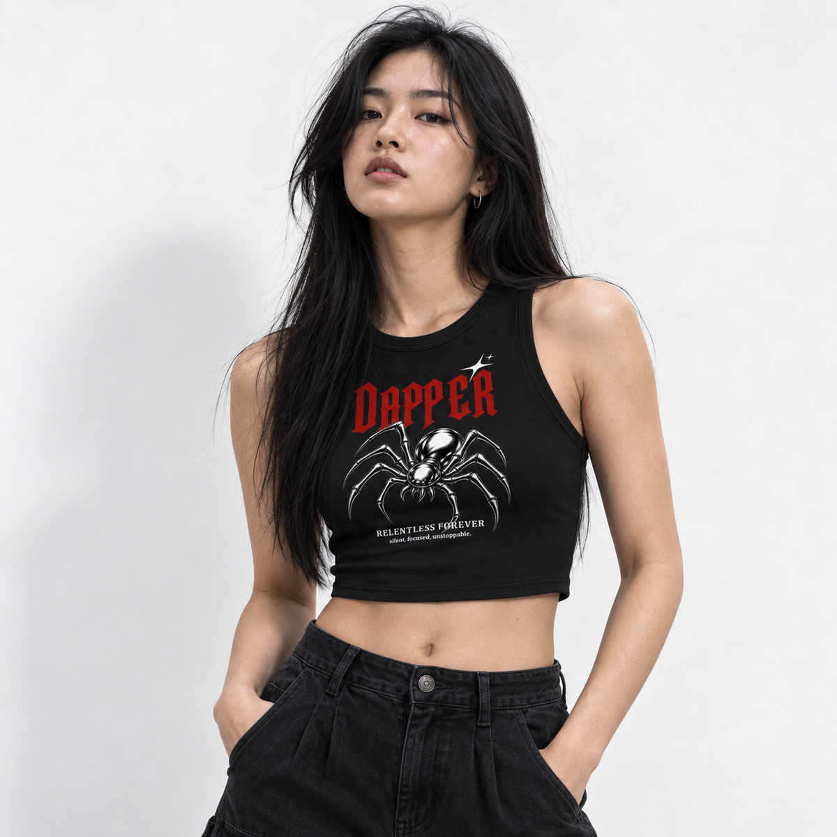 Women's Tight Crewneck Crop Tank Top