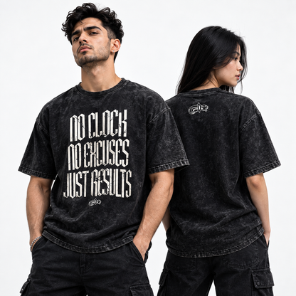 Snow Washed Oversized Cotton Unisex T-Shirt