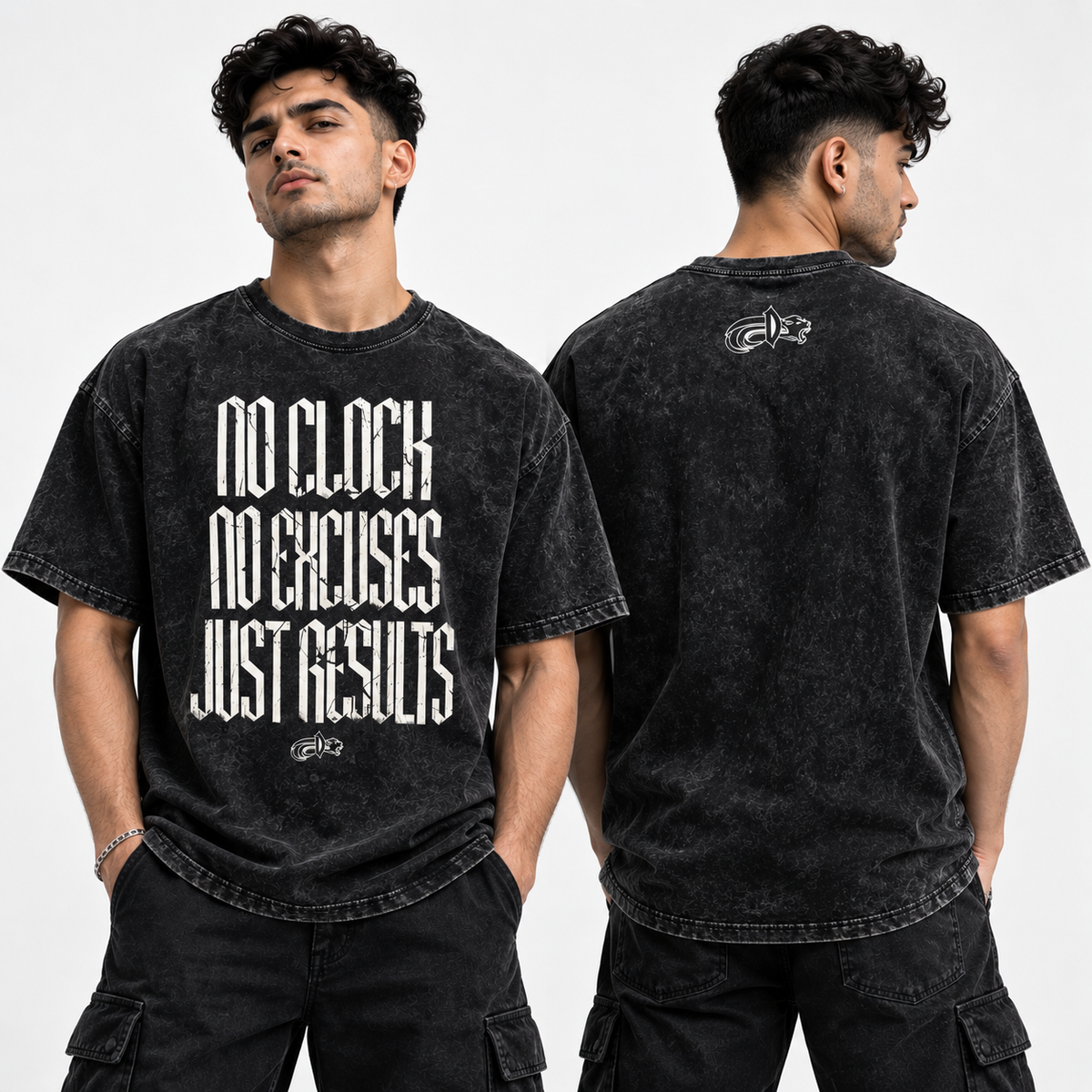 Snow Washed Oversized Cotton Unisex T-Shirt