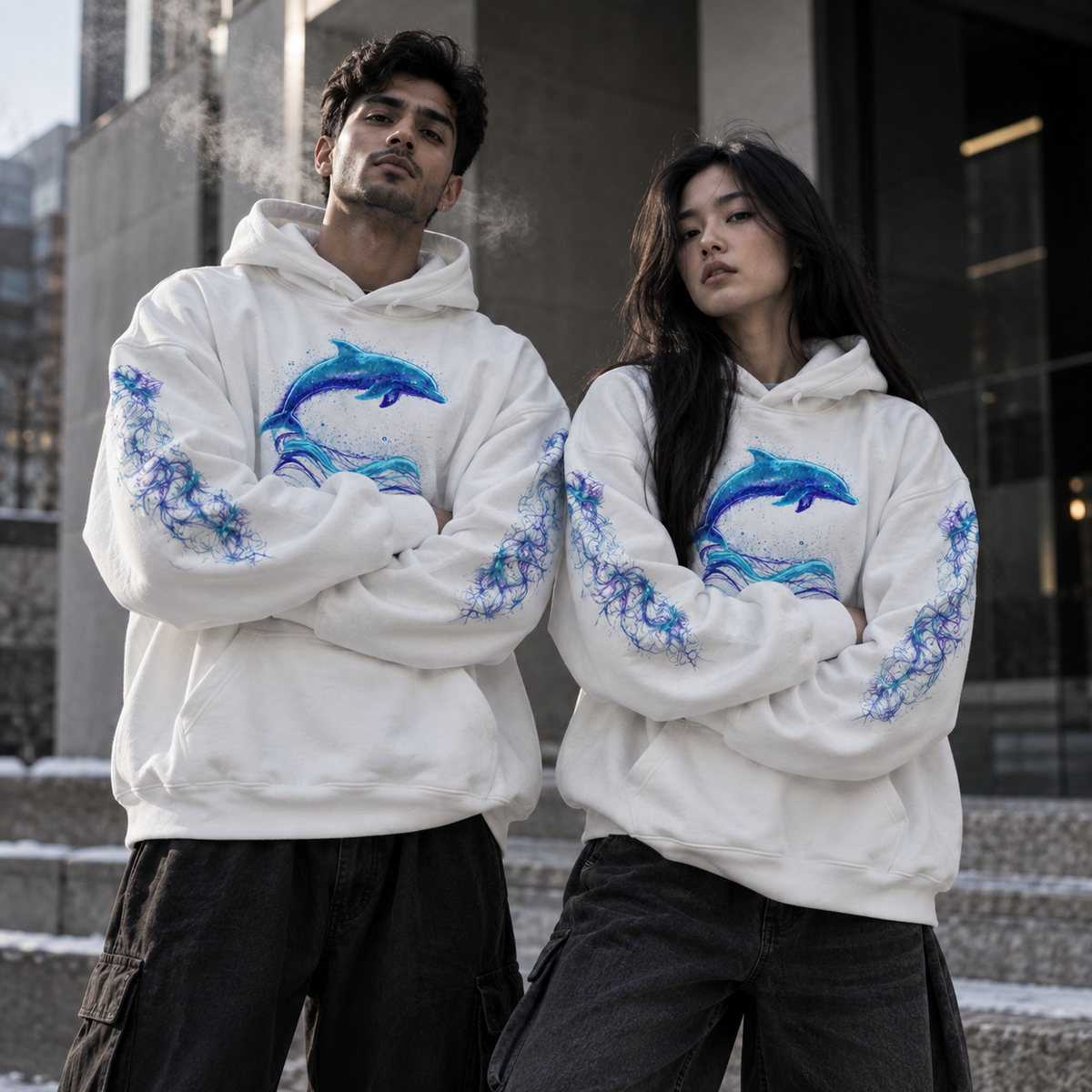 Oversize Fleeced Men Hoodie