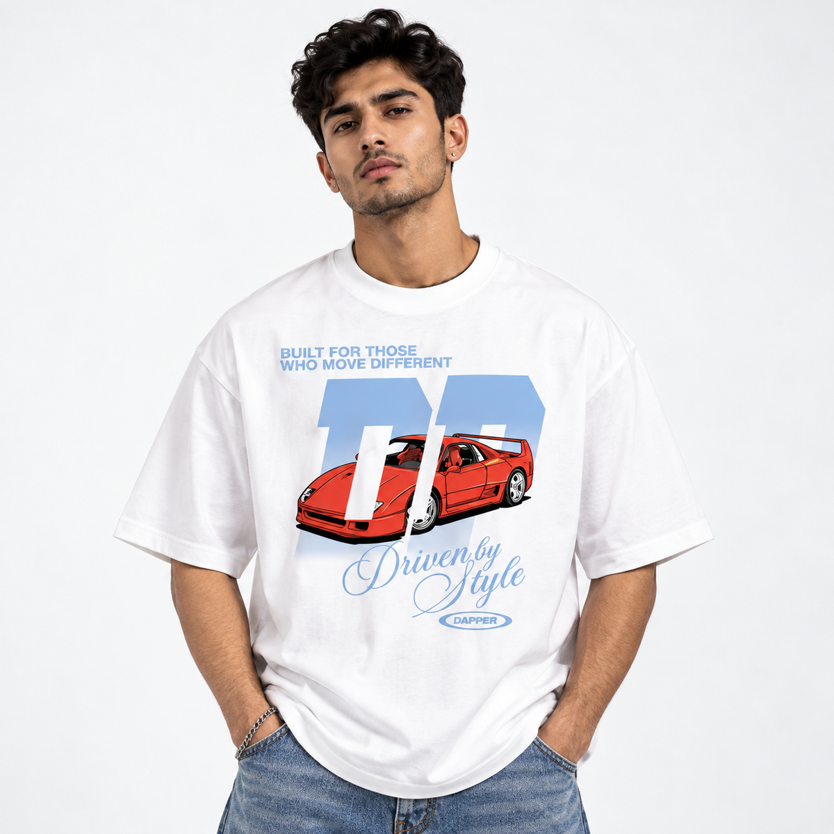 Boxy Oversized T-Shirt Car Racer