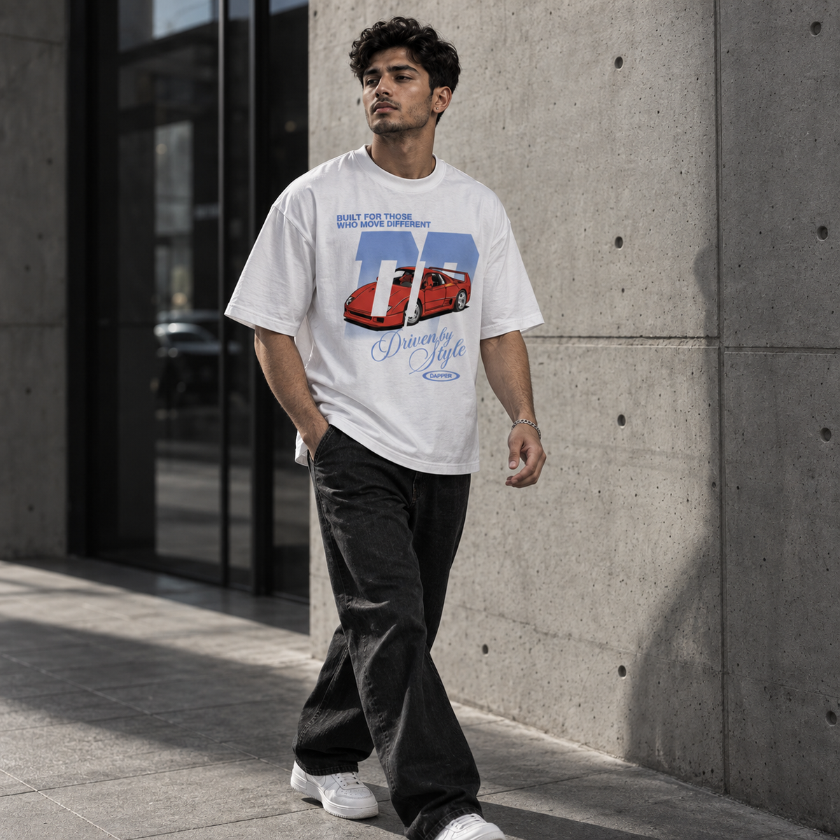 Boxy Oversized T-Shirt Car Racer