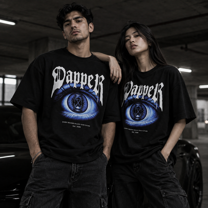 Boxy Oversized T-Shirt Unisex Eye Design Gothic
