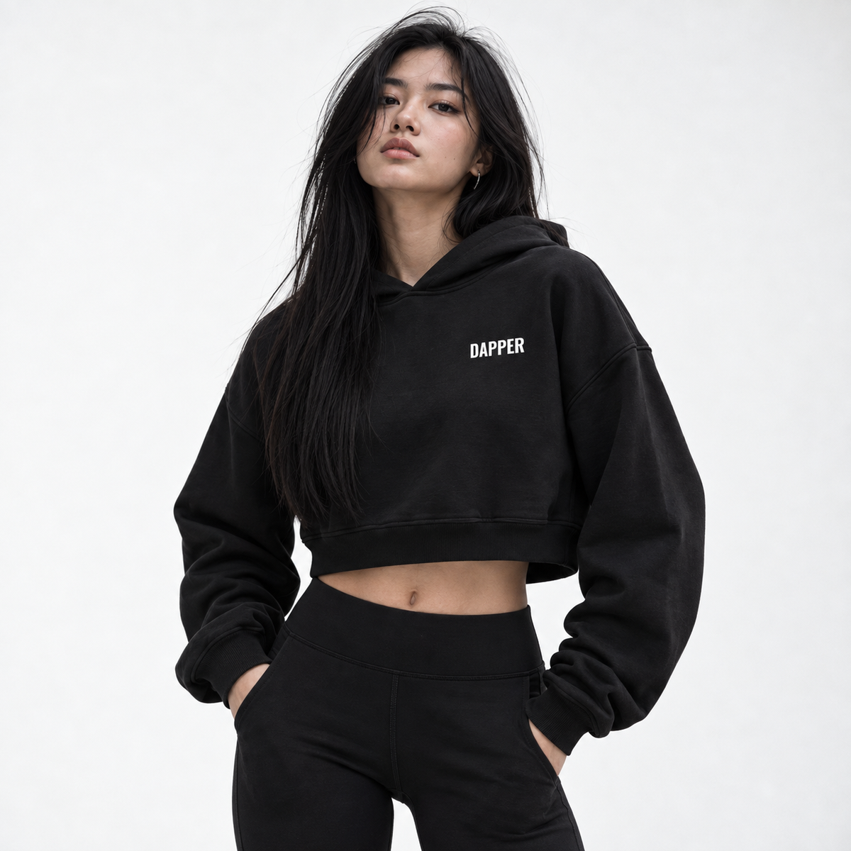 Essential Women Cropped Hoodie