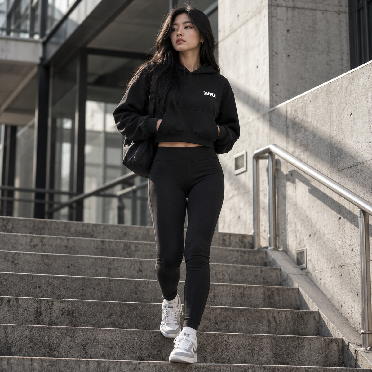 Essential Women Cropped Hoodie