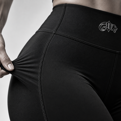 High-Waisted Women Yoga Leggings - Black