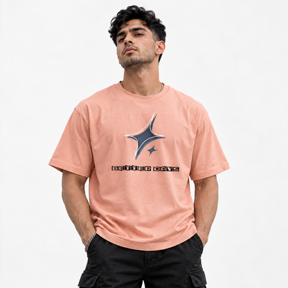 Pure Cotton Men Star T-Shirt