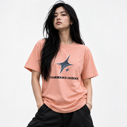 Pure Cotton Men Star T-Shirt