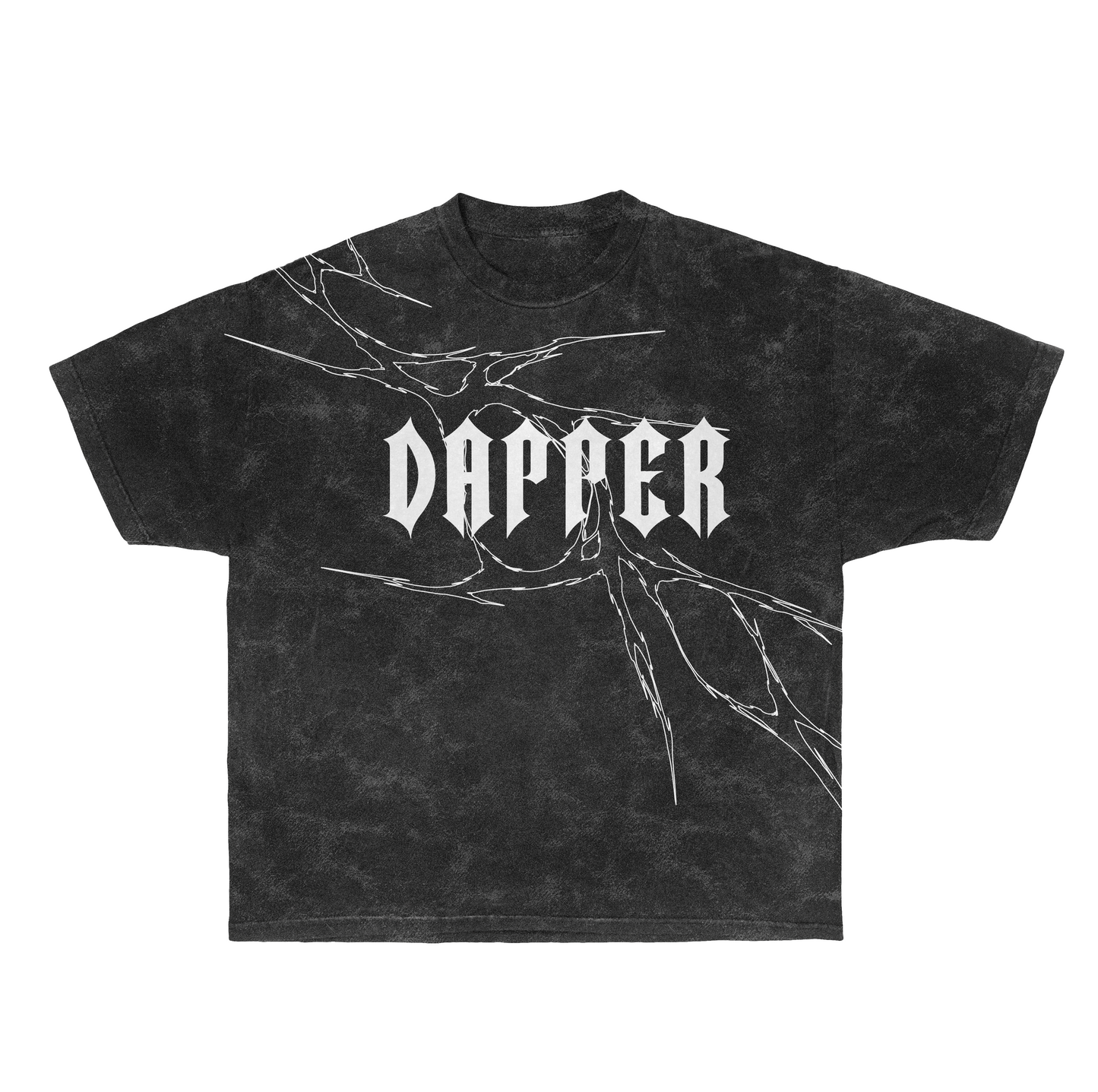 Dapper Signature Oversized Tee – Acid Black