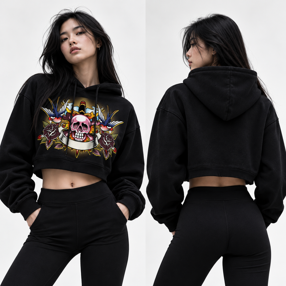 Essential Cropped Hoodie
