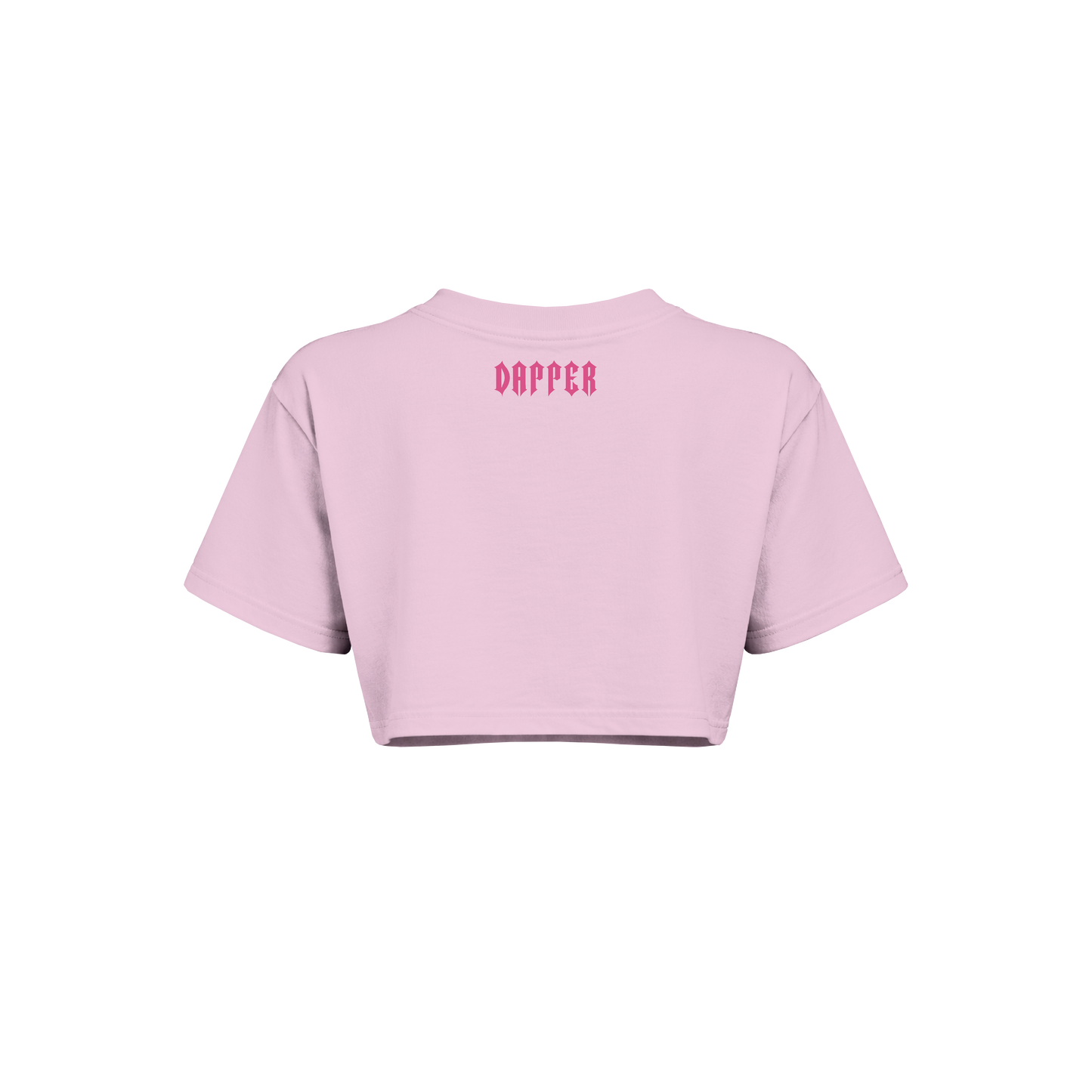 Dapper Butterfly Crop Tee – Pink